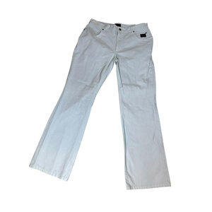 Vintage Harley Davidson Jeans Womens 31 White Boot Cut Button Fly Denim Biker